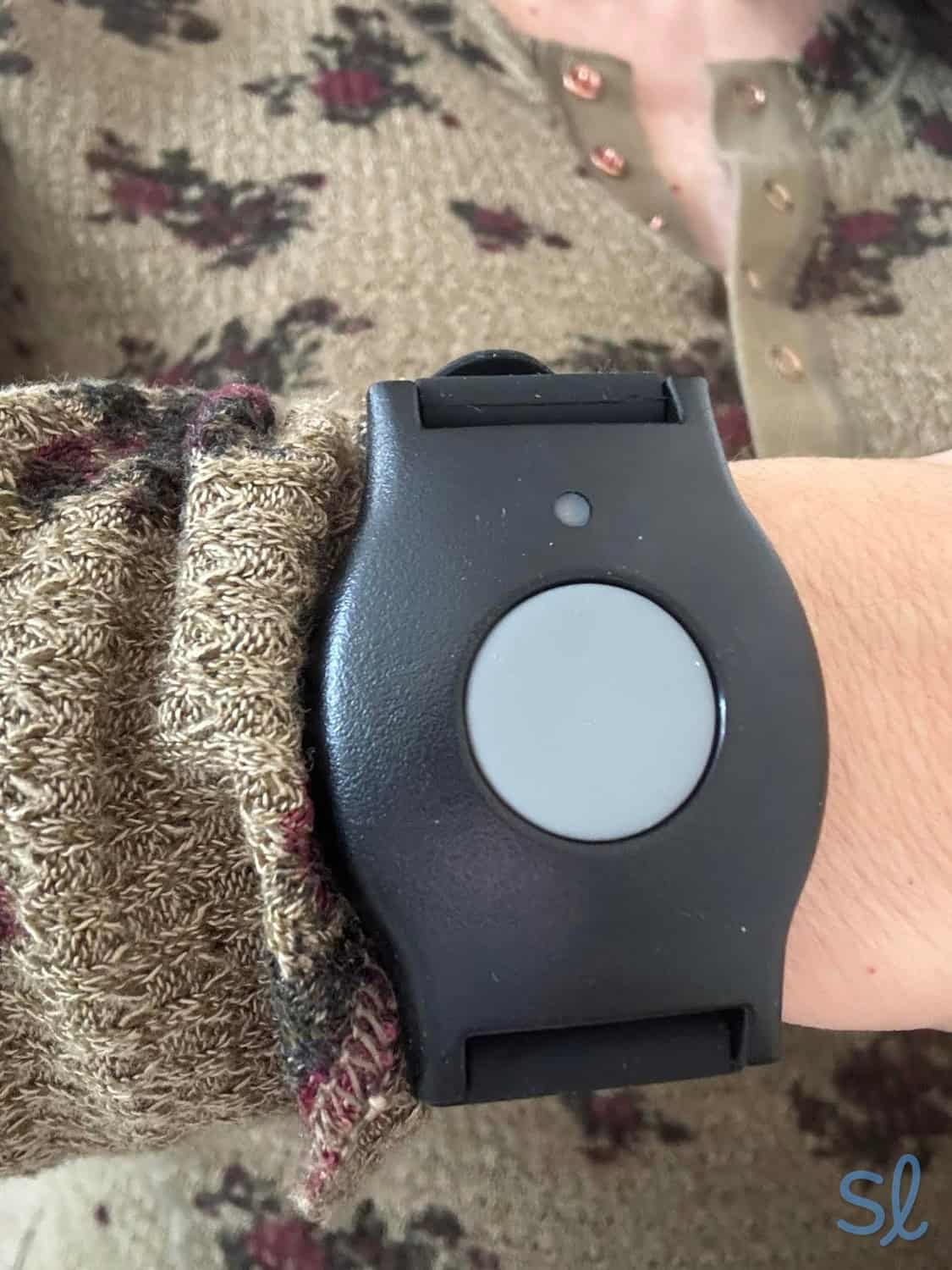 Wearing a MobileHelp button as a wristband