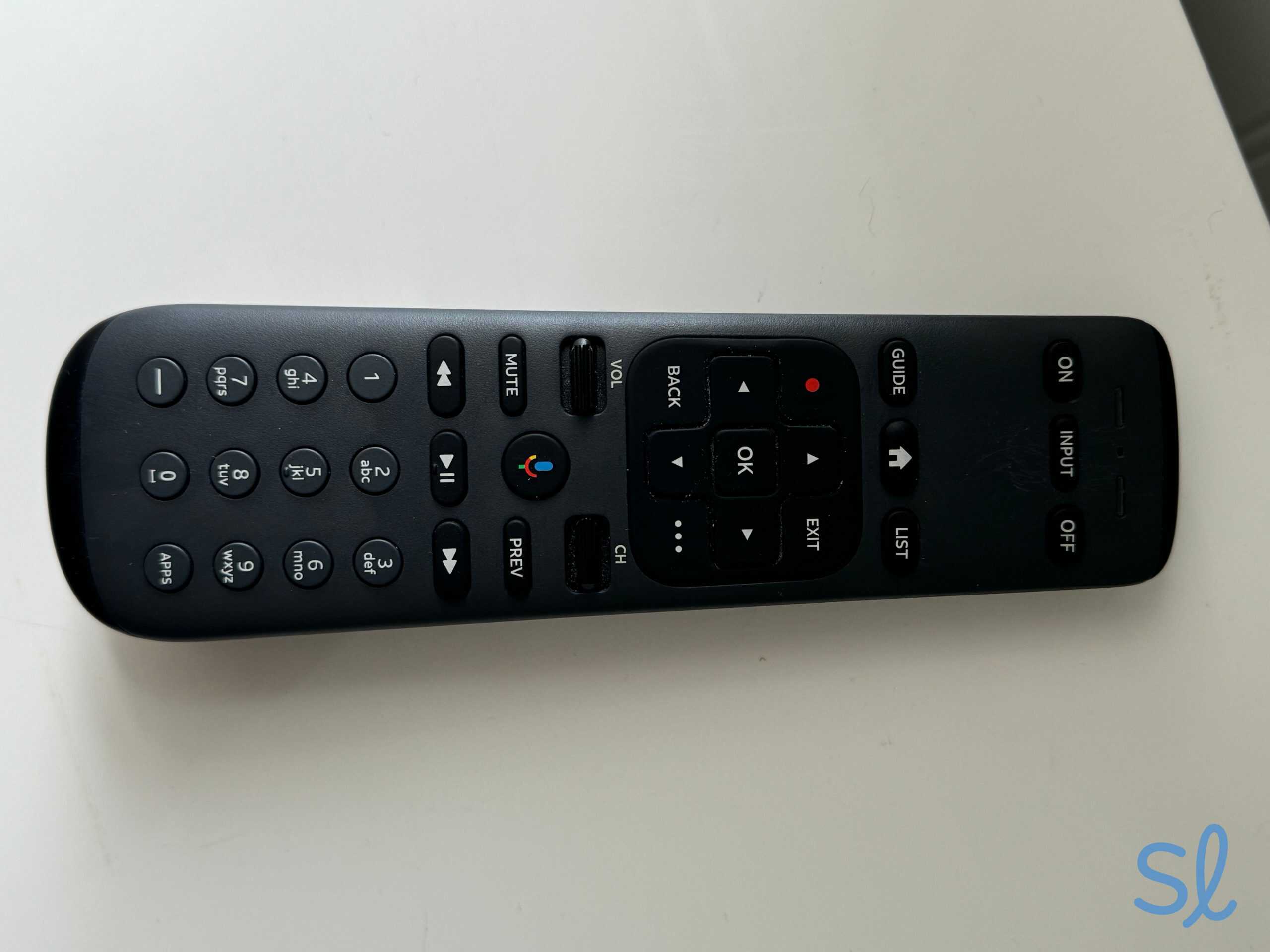 DIRECTV's remote is easy to use and includes a voice control feature, as seen on our tester's remote