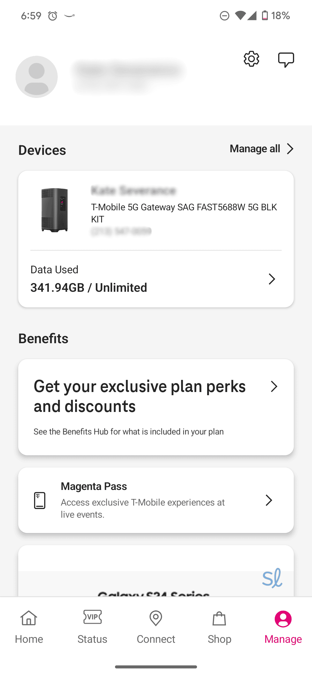 Viewing T-Mobile's discounts and perks in the T Life app