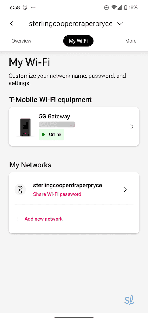 We could easily view our connection and equipment status in T-Mobile s mobile app.