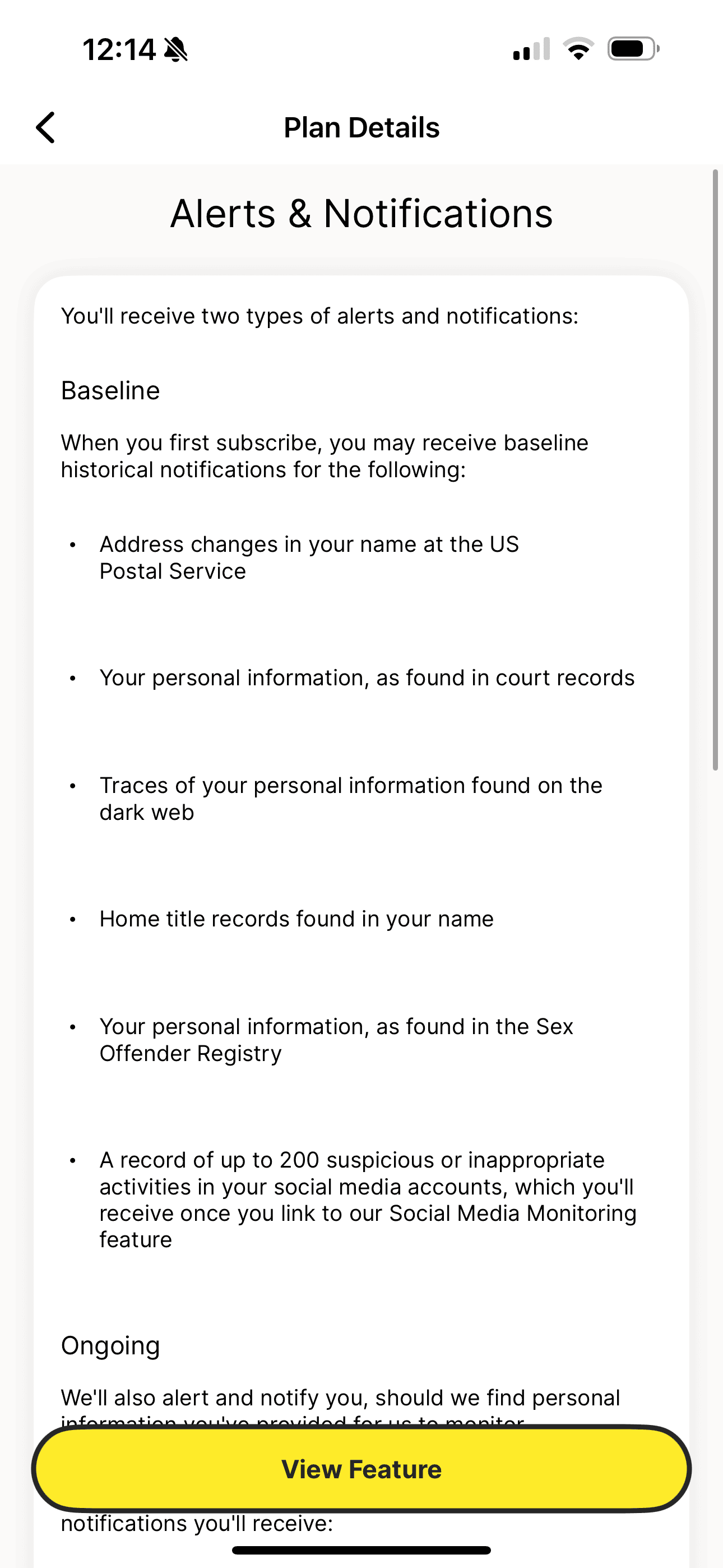 Viewing LifeLock alerts and notifications_