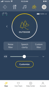 Making adjustments using the Jabra Enhance mobile app