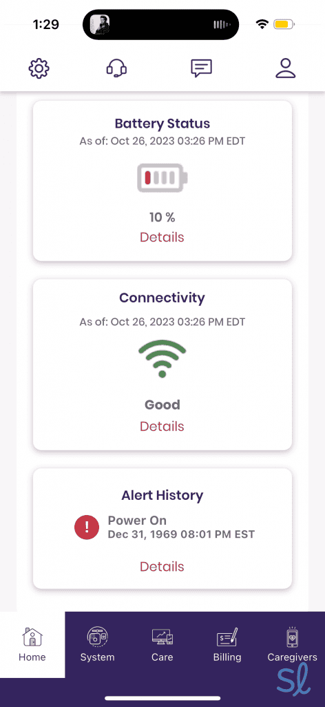 Using Medical Guardians MyGuardian mobile app