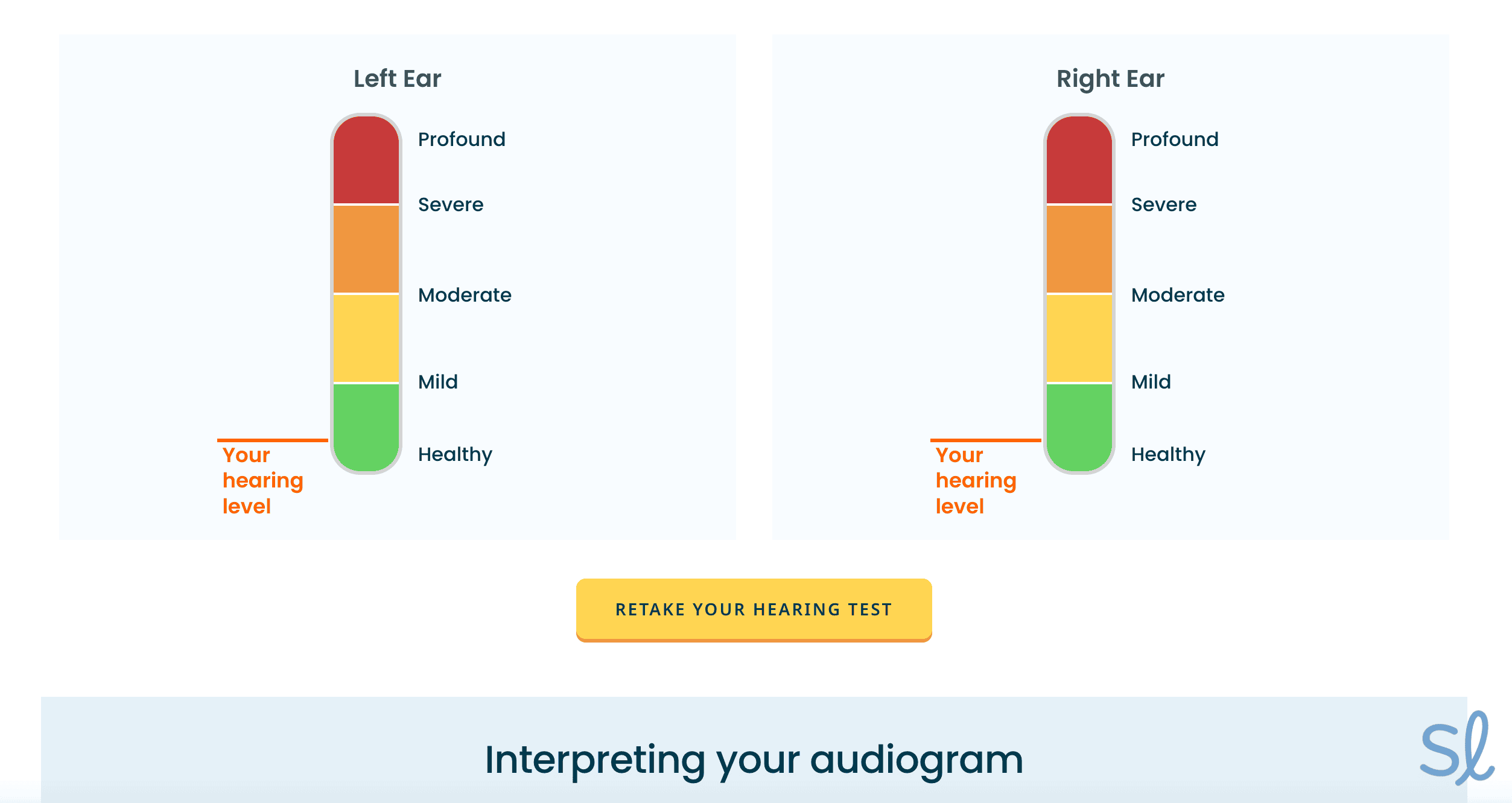 I took MDHearing's online hearing test, which provided clear and simple results.