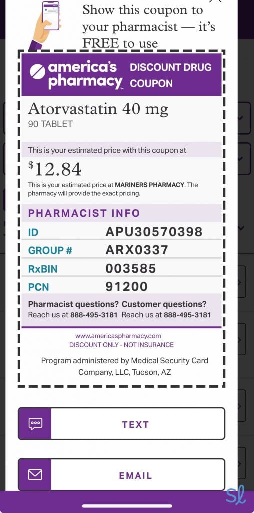 Using America's Pharmacy coupon